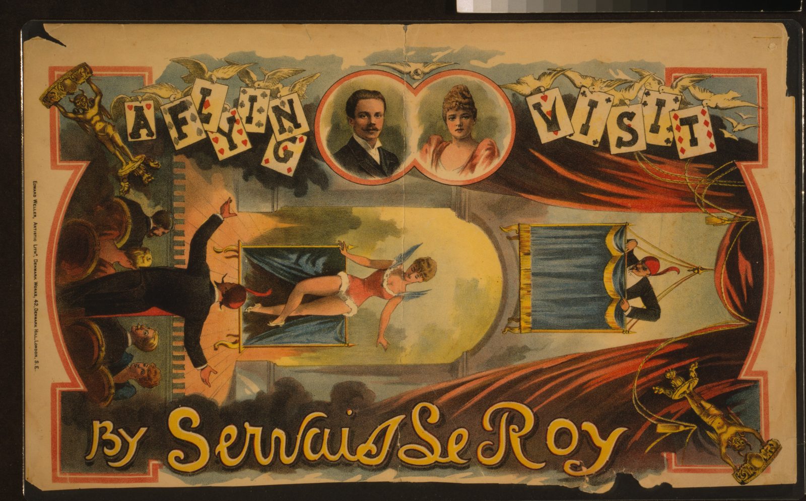 Servais LeRoy — A Flying Visit lithograph