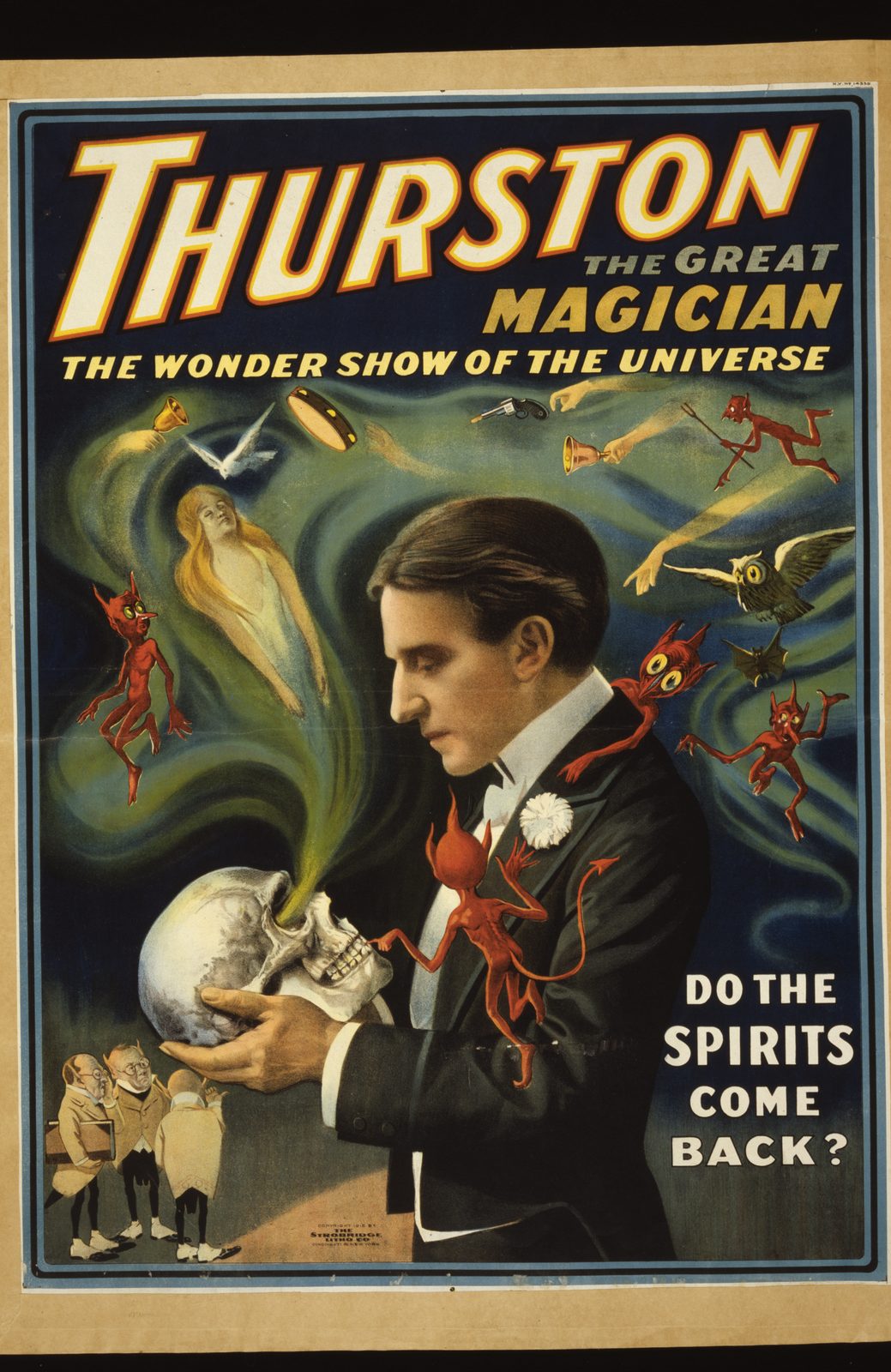 Thurston séance poster — Do the Spirits Come Back?