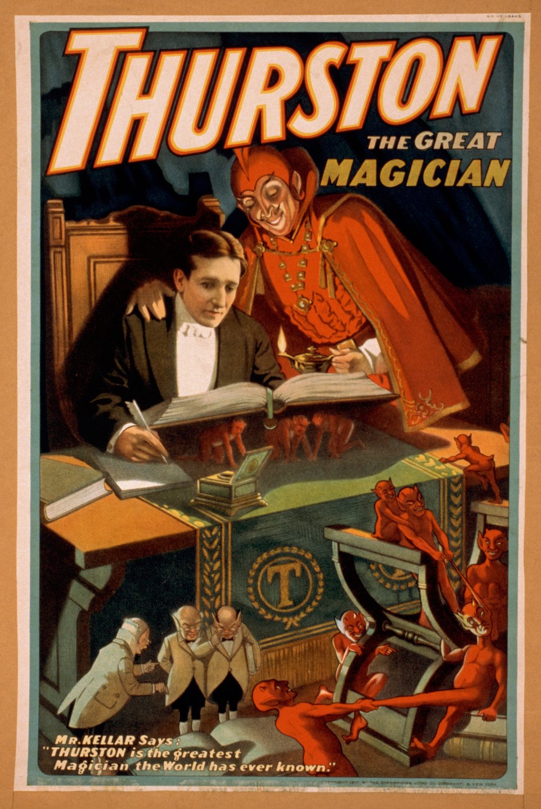 Thurston the Great Magician lithograph